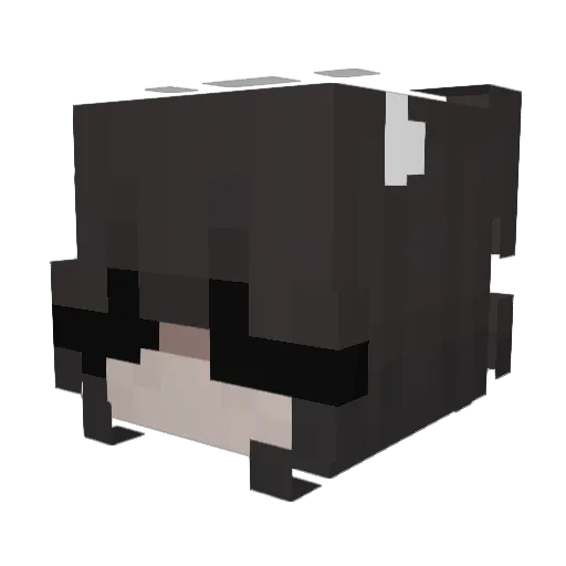 dellnells Minecraft avatar head, 3D render