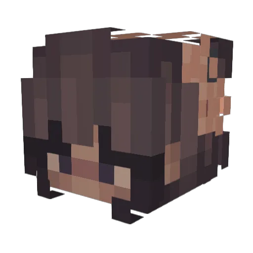 dellyrulez Minecraft avatar head, 3D render