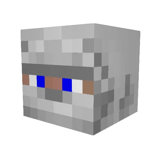 delmarlp Minecraft avatar head, 3D render