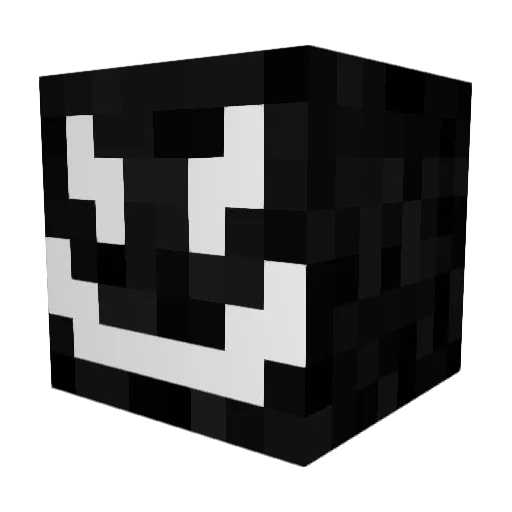 delmaus Minecraft avatar head, 3D render