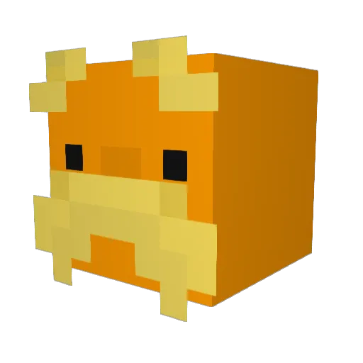 delouracs Minecraft avatar head, 3D render