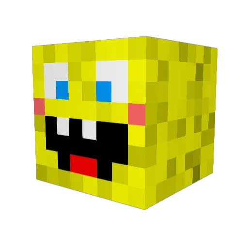 delta2806 Minecraft avatar head, 3D render