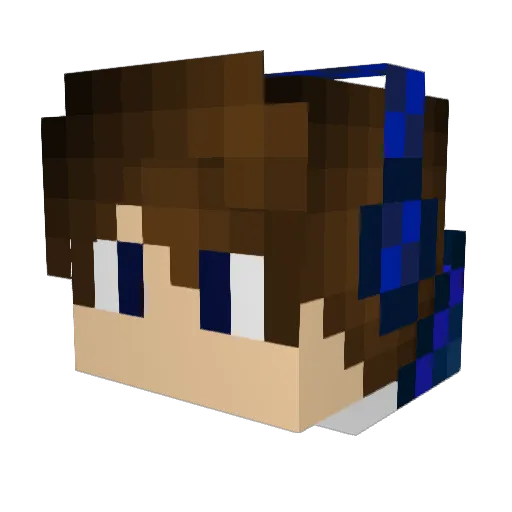 delta2990 Minecraft avatar head, 3D render