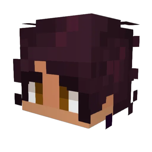 delta_S_ Minecraft avatar head, 3D render