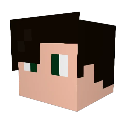 deltab Minecraft avatar head, 3D render