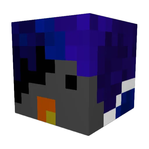 deltacothefirst Minecraft avatar head, 3D render