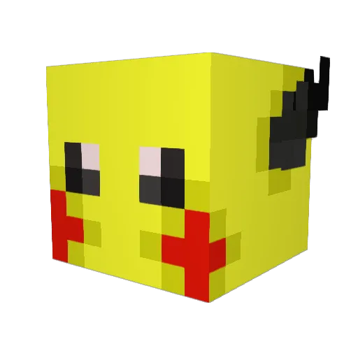 deltic22 Minecraft avatar head, 3D render