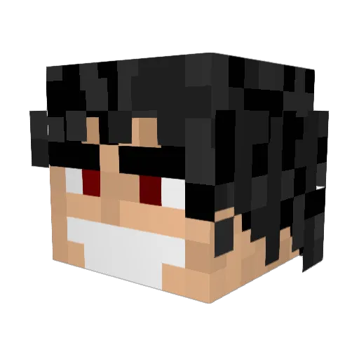 deluj Minecraft avatar head, 3D render