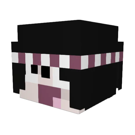 deluker Minecraft avatar head, 3D render