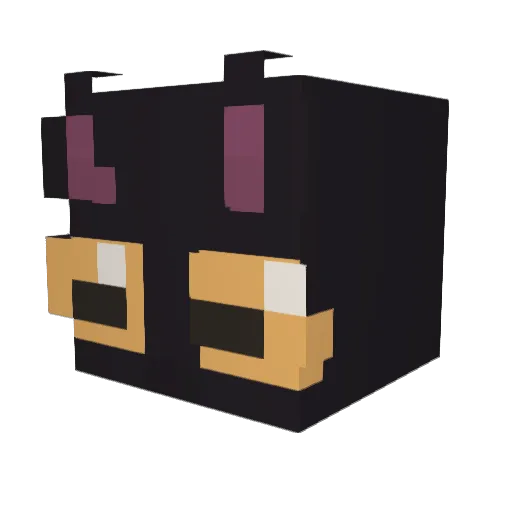 delulu_o7 Minecraft avatar head, 3D render