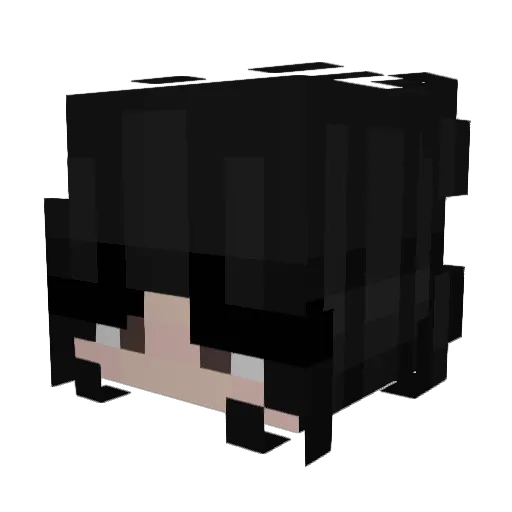 deluluzzz Minecraft avatar head, 3D render