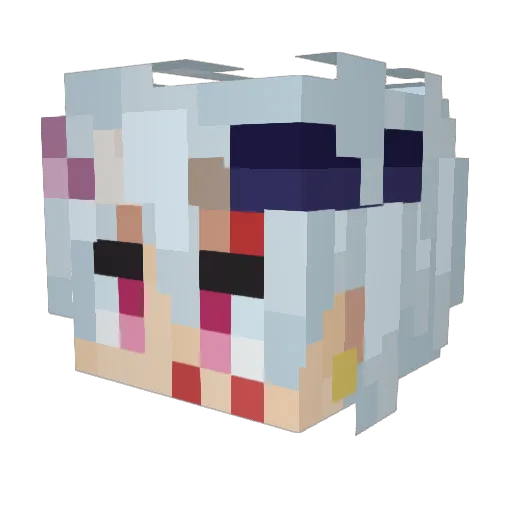 deluxe8300 Minecraft avatar head, 3D render