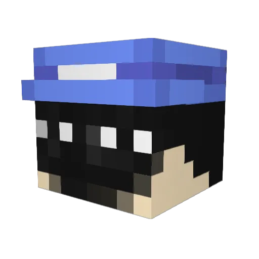 delynisdelayed Minecraft avatar head, 3D render