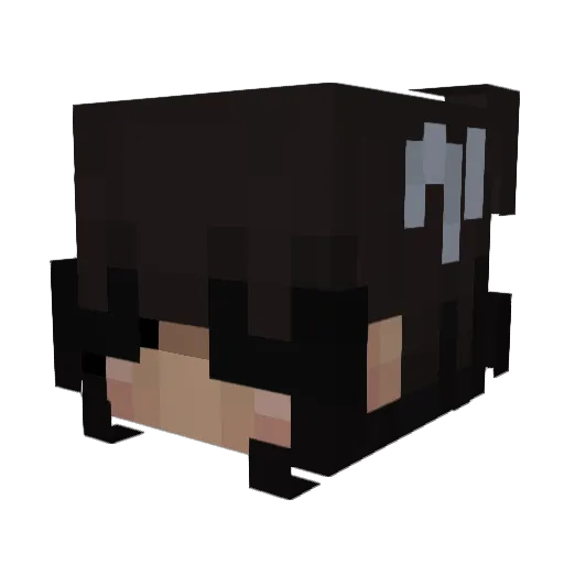 delzie Minecraft avatar head, 3D render