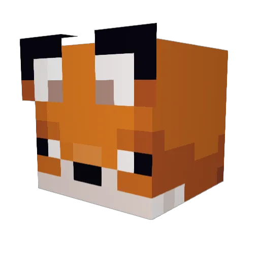 dem13wi Minecraft avatar head, 3D render