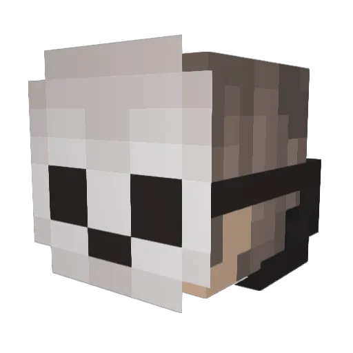dembones123 Minecraft avatar head, 3D render
