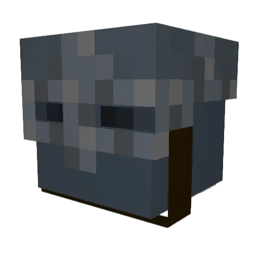 demedin Minecraft avatar head, 3D render