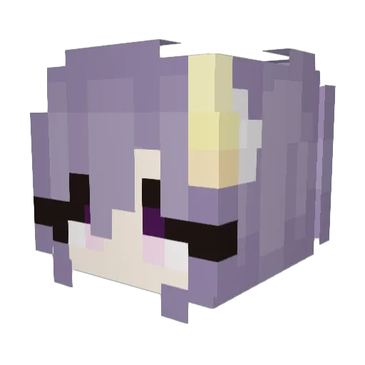 dementatino Minecraft avatar head, 3D render