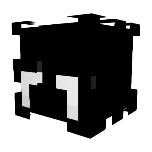 dementorr_ Minecraft avatar head, 3D render