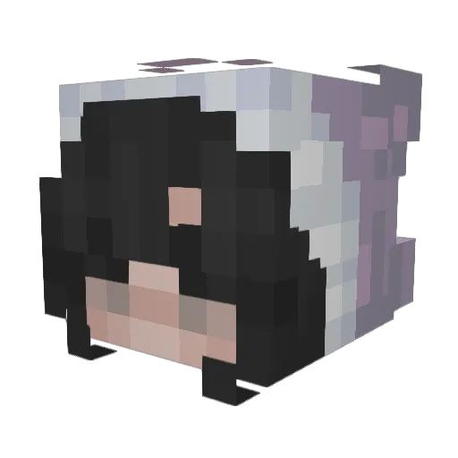 demfi Minecraft avatar head, 3D render