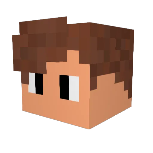 demianlols Minecraft avatar head, 3D render