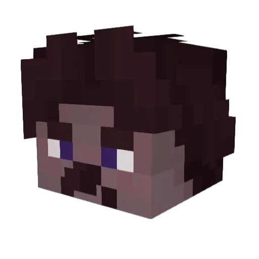 deminecrafterlol Minecraft avatar head, 3D render