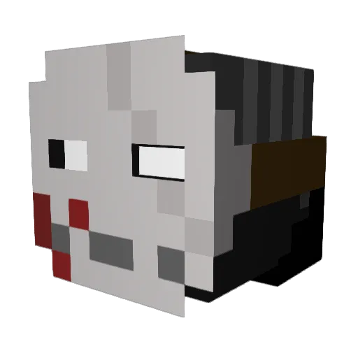 demishev Minecraft avatar head, 3D render