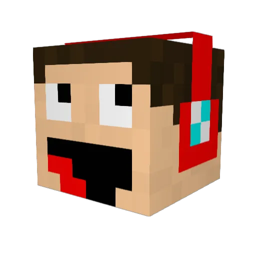 demixjosh Minecraft avatar head, 3D render