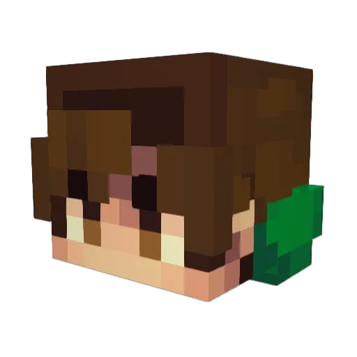 demn228 Minecraft avatar head, 3D render