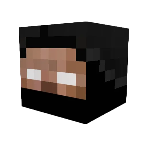 demoHunter16 Minecraft avatar head, 3D render