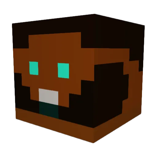demock101 Minecraft avatar head, 3D render