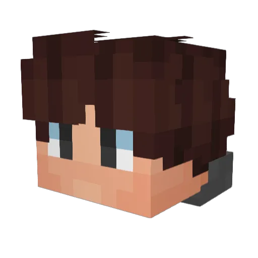 demodog90 Minecraft avatar head, 3D render