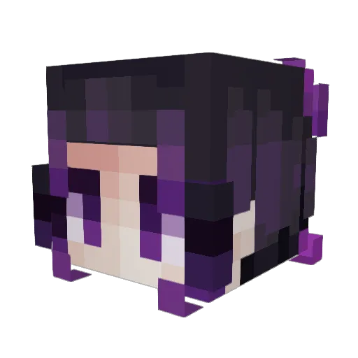 demoducky Minecraft avatar head, 3D render