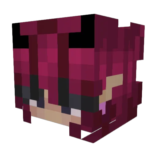 demoliks Minecraft avatar head, 3D render