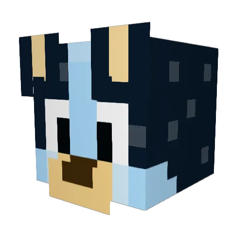 demon1boy Minecraft avatar head, 3D render