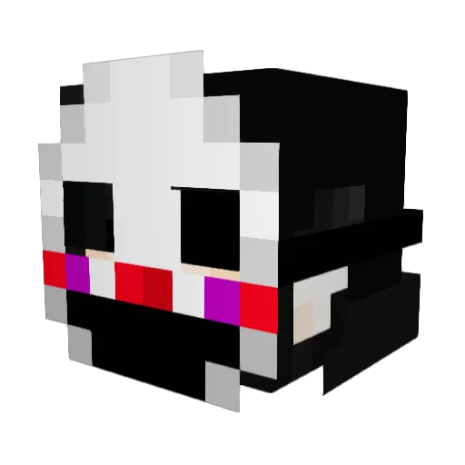 demon200000 Minecraft avatar head, 3D render