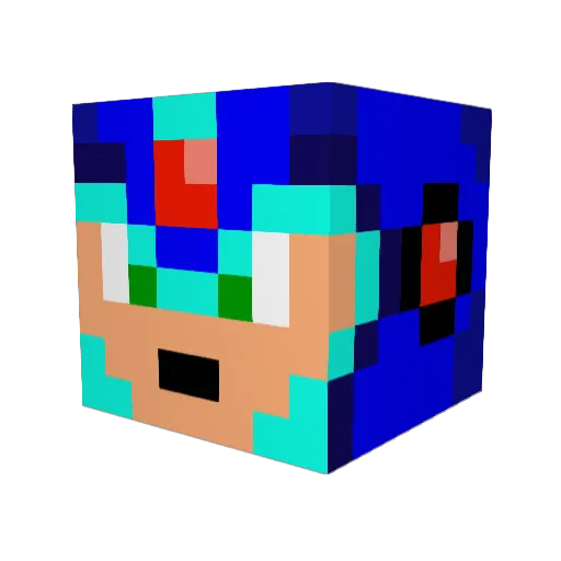 demon5007 Minecraft avatar head, 3D render