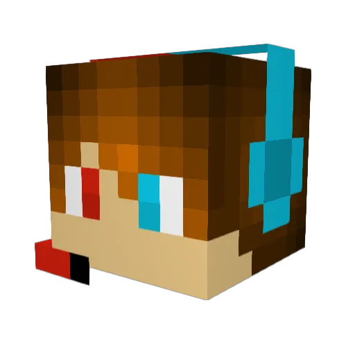 demonboss69 Minecraft avatar head, 3D render