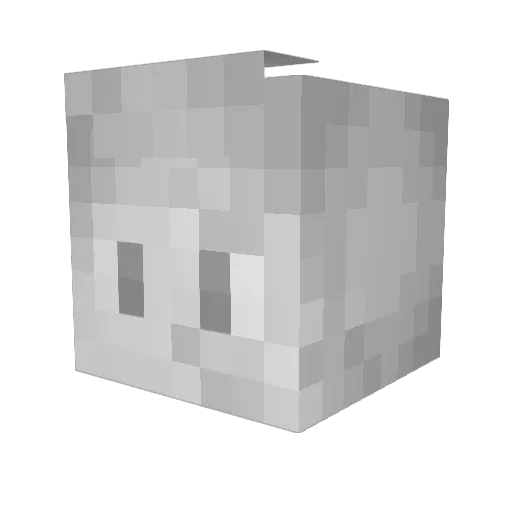 demondarkmaster Minecraft avatar head, 3D render