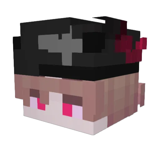 demonezzz Minecraft avatar head, 3D render
