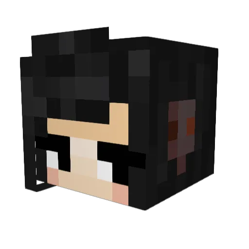 demonianess Minecraft avatar head, 3D render