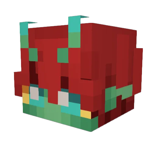 demonic_arlo Minecraft avatar head, 3D render