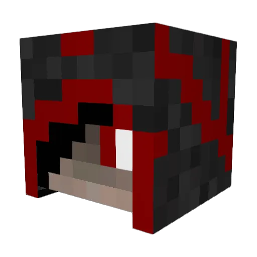 demonic_child666 Minecraft avatar head, 3D render