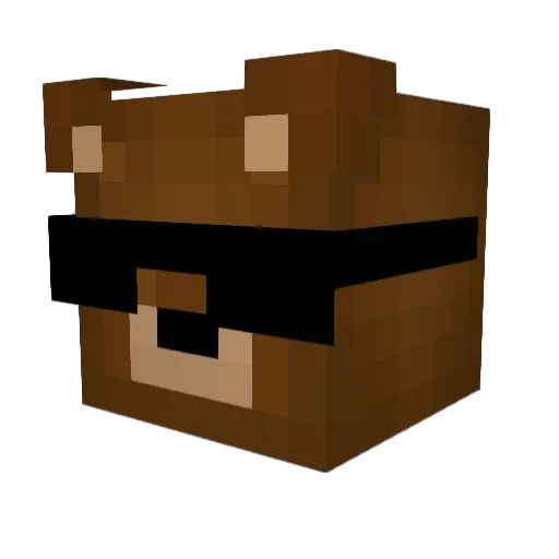 demonic_nights Minecraft avatar head, 3D render