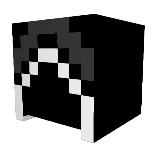 demoniczie Minecraft avatar head, 3D render