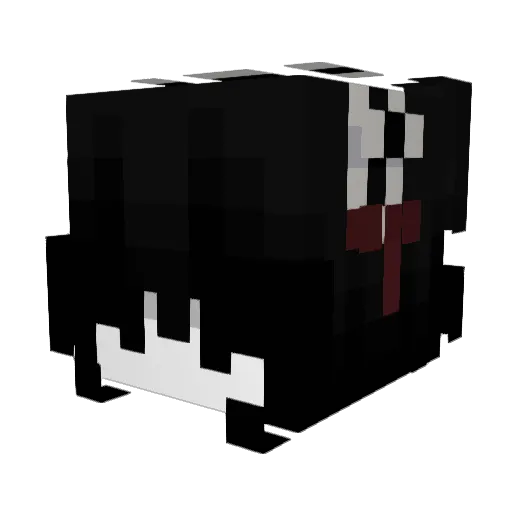 demoniixa Minecraft avatar head, 3D render