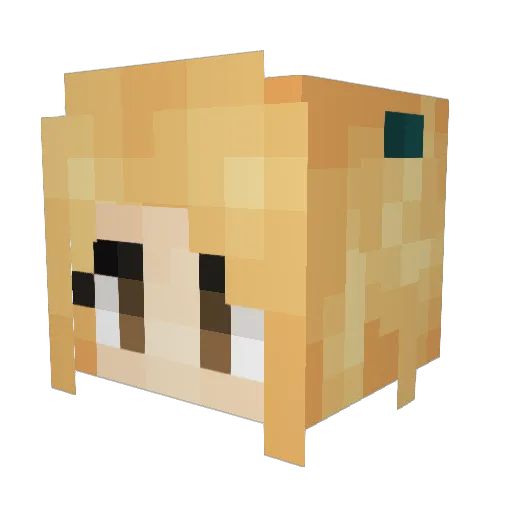 demonio_capa_666 Minecraft avatar head, 3D render