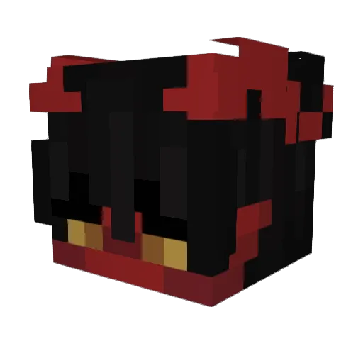 demoniszo Minecraft avatar head, 3D render