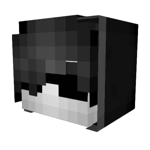 demonkillr Minecraft avatar head, 3D render