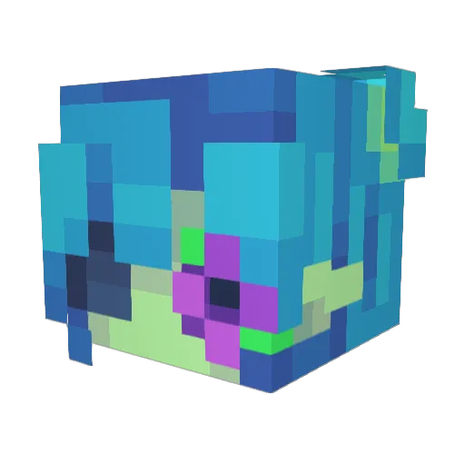 demonoftherose Minecraft avatar head, 3D render